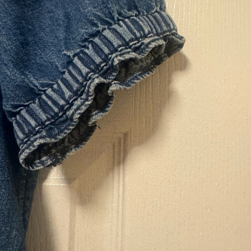Pilcro Indigo Denim Henley Blouse - Picture 9 of 16
